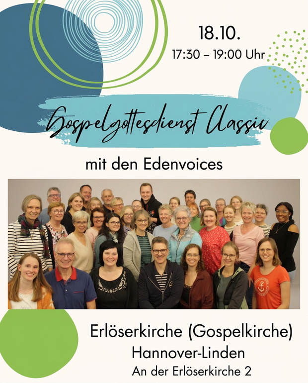 EdenVoices in der Gospelkirche am 18.10.
